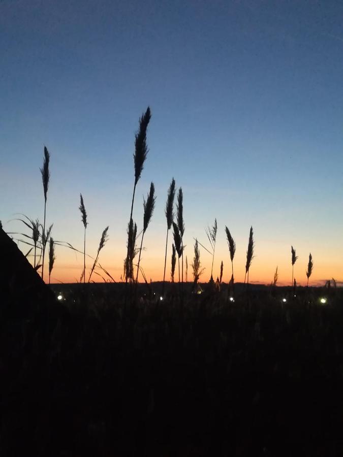 Pfahlbau Sunset I Toplage Elektroboot Inklusive Rust Bagian luar foto